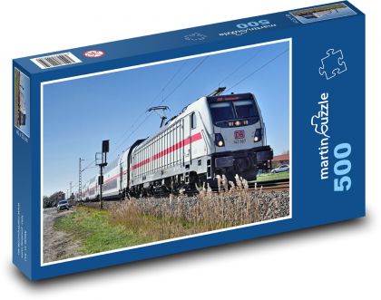 Elektrická lokomotiva - vlak - Puzzle 500 dílků, rozměr 46x30 cm