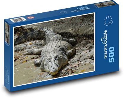 Krokodýl - masožravec, plaz - Puzzle 500 dílků, rozměr 46x30 cm