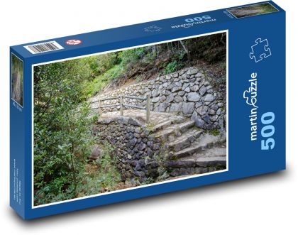 Schodiště - schody, kámen - puzzle 500 dílků