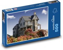 Kamenný dům - stavba, příroda Puzzle 500 dílků - 46 x 30 cm