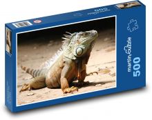 Leguán - plaz, jašterica Puzzle 500 dielikov - 46 x 30 cm 