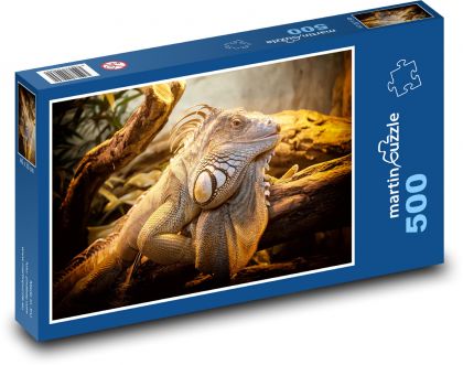 Jašterica - plaz, zviera - Puzzle 500 dielikov, rozmer 46x30 cm 
