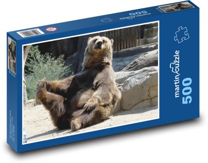 Medvěd - zoo, zvíře - Puzzle 500 dílků, rozměr 46x30 cm
