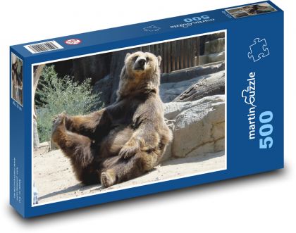 Medveď - zoo, zviera - Puzzle 500 dielikov, rozmer 46x30 cm 