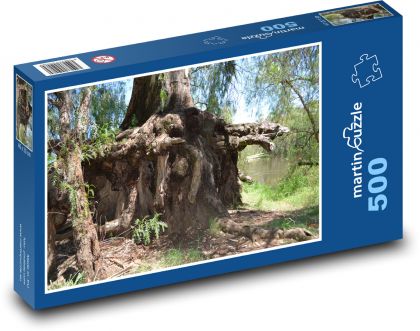 Stromy - kořeny, kůra - Puzzle 500 dílků, rozměr 46x30 cm