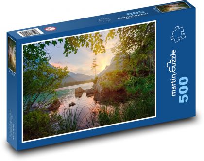 Przyroda - jezioro, lasy - Puzzle 500 elementów, rozmiar 46x30 cm