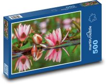 Leknín - květ, rybník Puzzle 500 - 46x30 cm