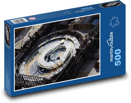Praha - orloj, Česká republika - Puzzle 500 dílků, rozměr 46x30 cm