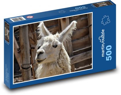 Lama - animal, zoo - Puzzle of 500 pieces, size 46x30 cm 