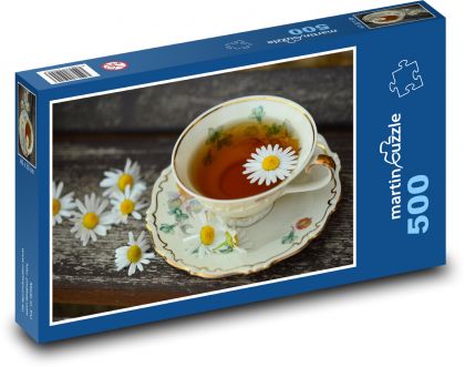 Hrnček - porcelán, čaj - Puzzle 500 dielikov, rozmer 46x30 cm 
