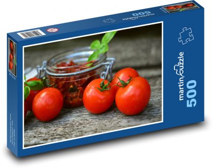 Rajčata - sušená rajčata, zelenina - Puzzle 500 dílků, rozměr 46x30 cm
