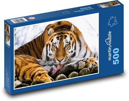 Tiger - zviera, cicavec - Puzzle 500 dielikov, rozmer 46x30 cm 