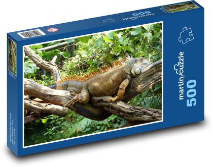Iguana - gad, jaszczurka - Puzzle 500 elementów, rozmiar 46x30 cm