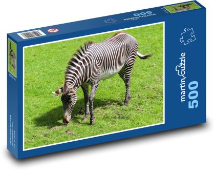 Zebra - Afrika, safari - Puzzle 500 dílků, rozměr 46x30 cm