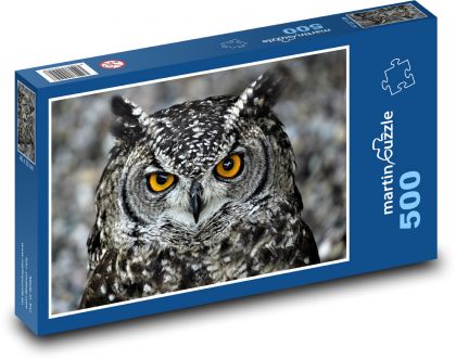 Sova - pták, zvíře - Puzzle 500 dílků, rozměr 46x30 cm