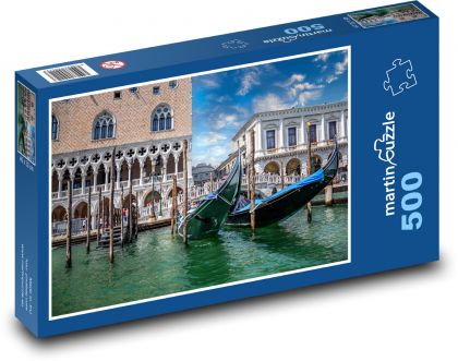 Wenecja - gondola, Włochy - Puzzle 500 elementów, rozmiar 46x30 cm
