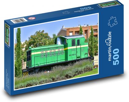 Zug - Straße, Eisenbahn - Puzzle - 500 Teile