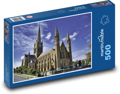 Katedrála Bendigo - křesťanství, architektura - Puzzle 500 dílků, rozměr 46x30 cm