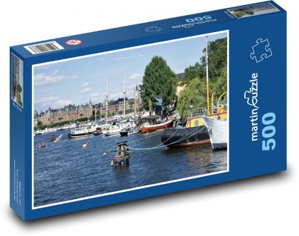 Hafen - Stockholm, Schweden - Puzzle - 500 Teile