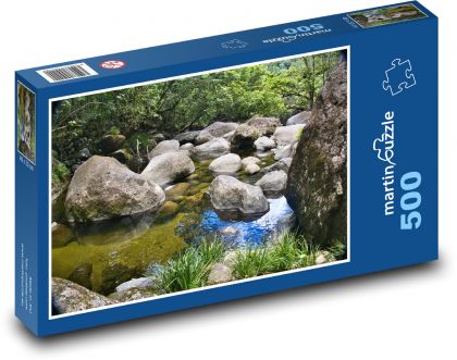 Rocks - bay, nature - Puzzle of 500 pieces, size 46x30 cm 