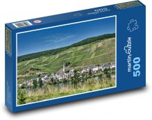 Dedina - farma, pole Puzzle 500 dielikov - 46 x 30 cm