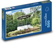 Altán - park, zahrada Puzzle 500 dílků - 46 x 30 cm