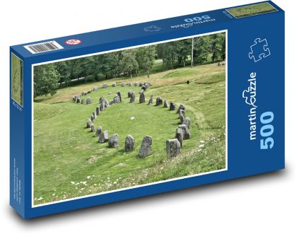 Pamätník - kamene, symboly - Puzzle 500 dielikov, rozmer 46x30 cm 