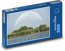 Moon - lake, trees Puzzle of 500 pieces - 46 x 30 cm 