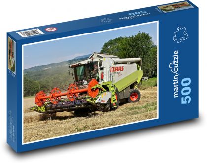 Harvester - agriculture, field - Puzzle of 500 pieces, size 46x30 cm 