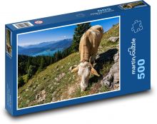 Zviera - Krava - Pastvina Puzzle 500 dielikov - 46 x 30 cm 