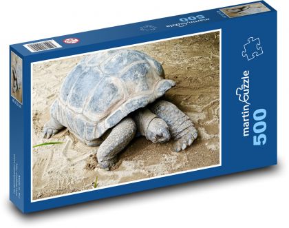 Obří želva - skořápka, plaz - Puzzle 500 dílků, rozměr 46x30 cm