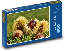 Kasztanowiec - jesień, natura Puzzle 500 elementów - 46x30 cm