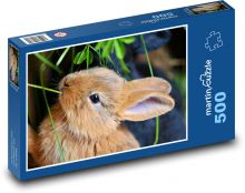 Kaninchen - süßes Baby, Tier Puzzle 500 Teile - 46 x 30 cm