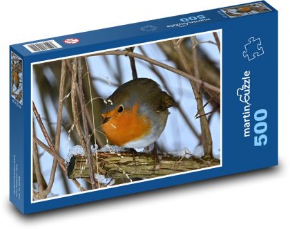 Robin - Winter, Vogel - Puzzle - 500 Teile
