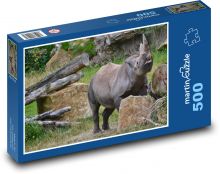 Rhinoceros - wildlife, safari Puzzle of 500 pieces - 46 x 30 cm 