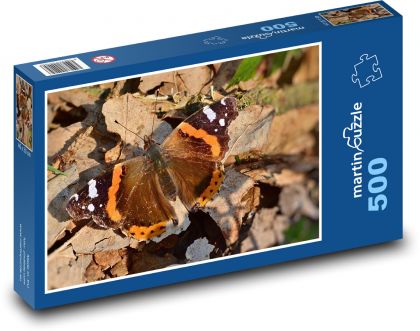 Schmetterling - Admiral, Wald - Puzzle - 500 Teile