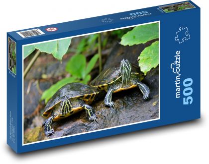 Korytnačky - plazy, zvieratá - Puzzle 500 dielikov, rozmer 46x30 cm 