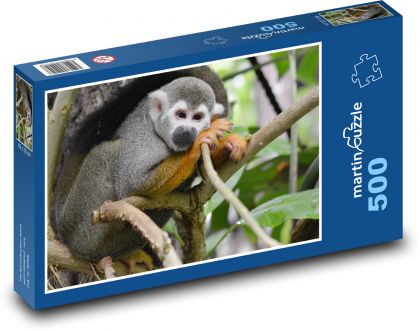 Monkey - cute, primate - Puzzle of 500 pieces, size 46x30 cm 