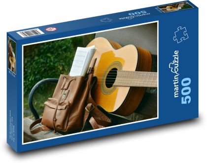 Guitar - songbook, backpack - Puzzle of 500 pieces, size 46x30 cm 