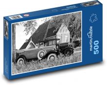 Historické vozidlo - auto, starožitný Puzzle 500 dílků - 46 x 30 cm