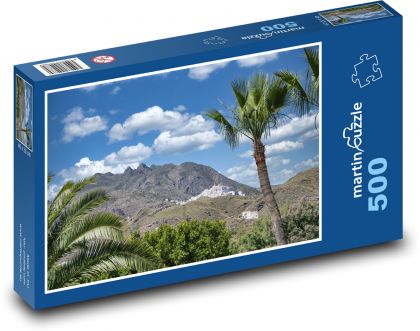 Hora - palmy, Španělsko - Puzzle 500 dílků, rozměr 46x30 cm