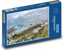 Španělsko - přístav, lodě Puzzle 500 dílků - 46 x 30 cm