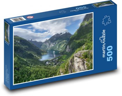 Berge - Natur, See - Puzzle - 500 Teile