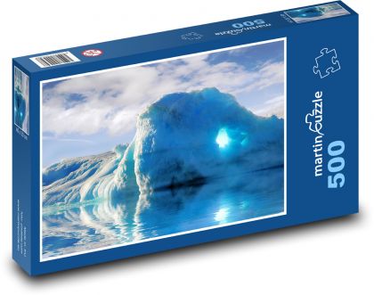 Ice - glacier, sea - Puzzle of 500 pieces, size 46x30 cm 