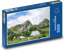 Góry - woda, przyroda Puzzle 500 elementów - 46x30 cm