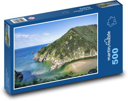Pobrežie v Španielsku - skaly, Kalábria - Puzzle 500 dielikov, rozmer 46x30 cm 