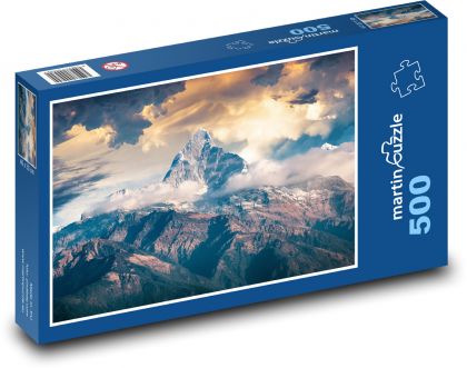 Rocks - thunderstorms, clouds - Puzzle of 500 pieces, size 46x30 cm 