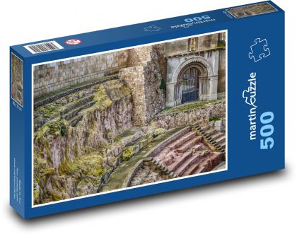 Starověké divadlo - ruiny, architekura - Puzzle 500 dílků, rozměr 46x30 cm
