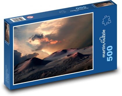 Vulkane - Krater, Sonnenuntergang - Puzzle - 500 Teile
