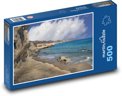Strand am Meer - Felsen, Küste - Puzzle - 500 Teile